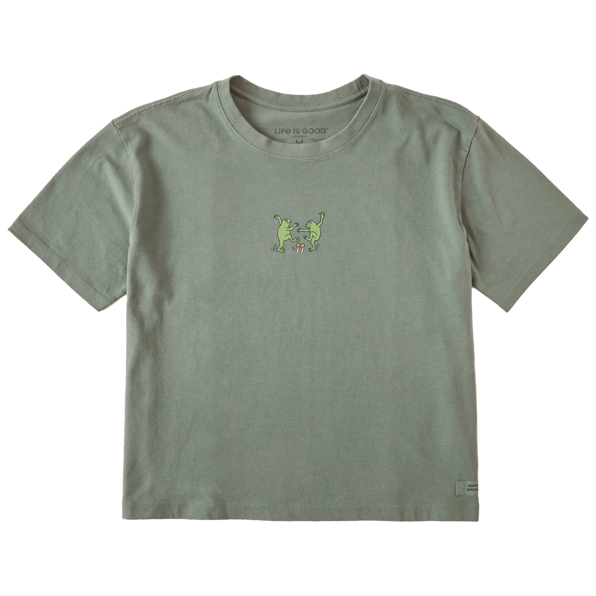 Women's Dancing Frogs Short Sleeve Crusher Boxy Tee