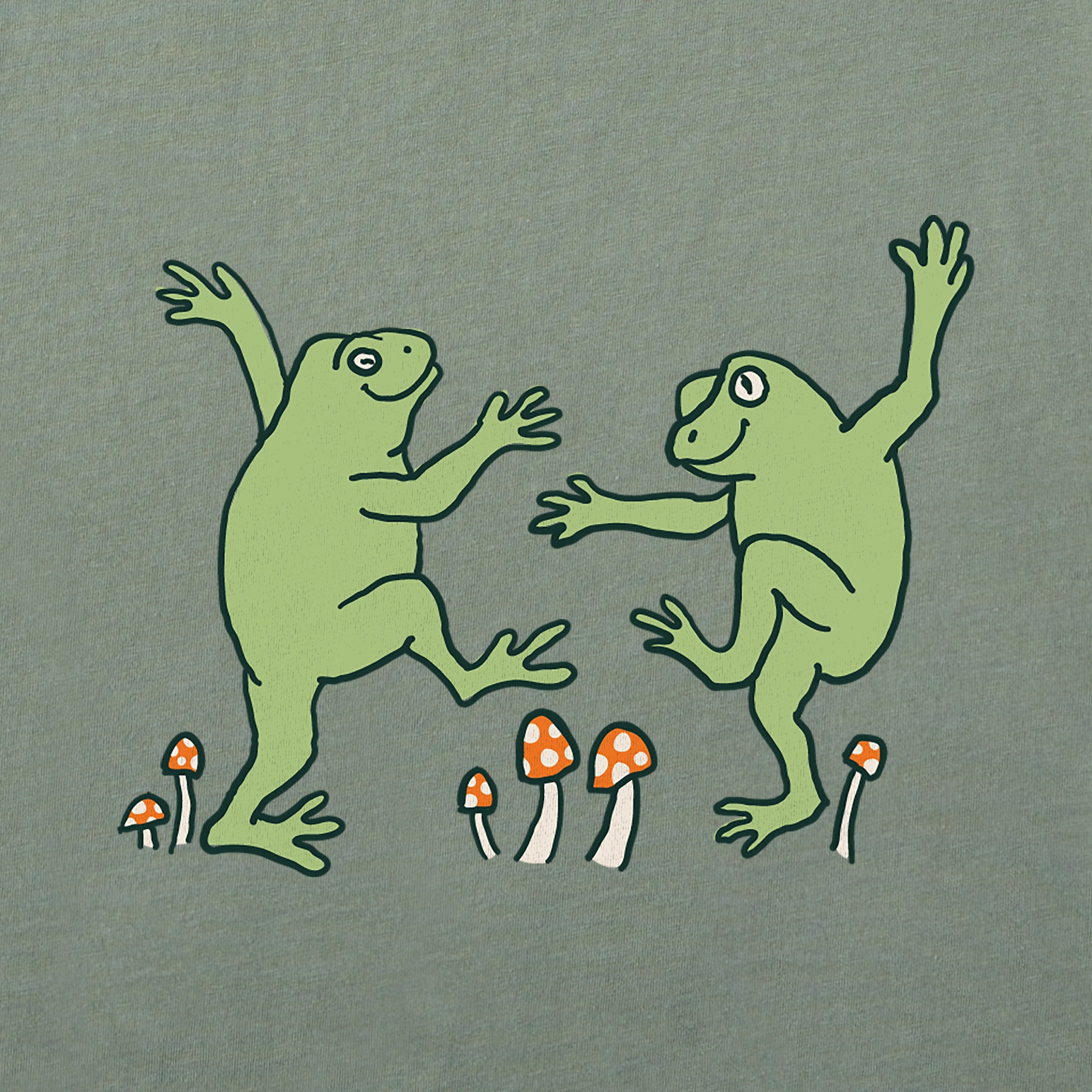 Women's Dancing Frogs Short Sleeve Crusher Boxy Tee