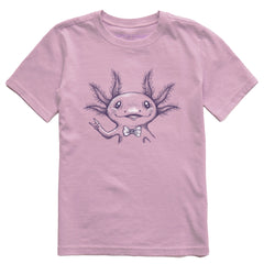Kids Peaceful Axoltl Short Sleeve Crusher Tee