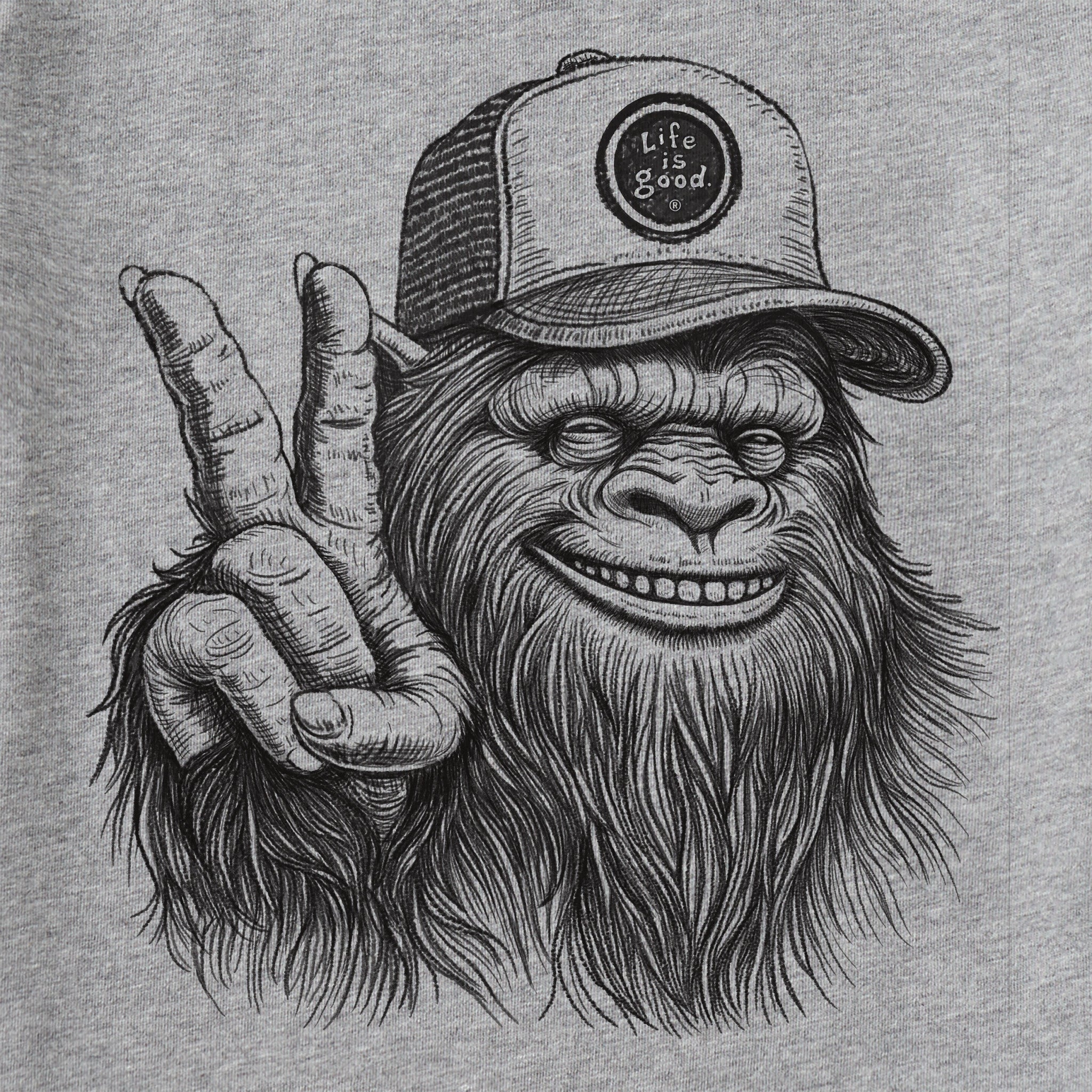 Men's Peaceful Sasquatch Short Sleeve Tee