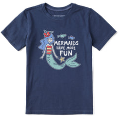 Kids Mermaids Have More Fun Short Sleeve Crusher Tee