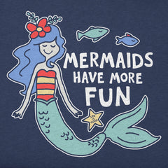 Kids Mermaids Have More Fun Short Sleeve Crusher Tee