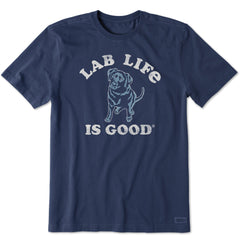 Men's Lab is Good Short Sleeve Crusher Tee