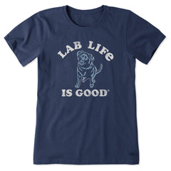 Women's Lab is Good Short Sleeve Crusher Tee