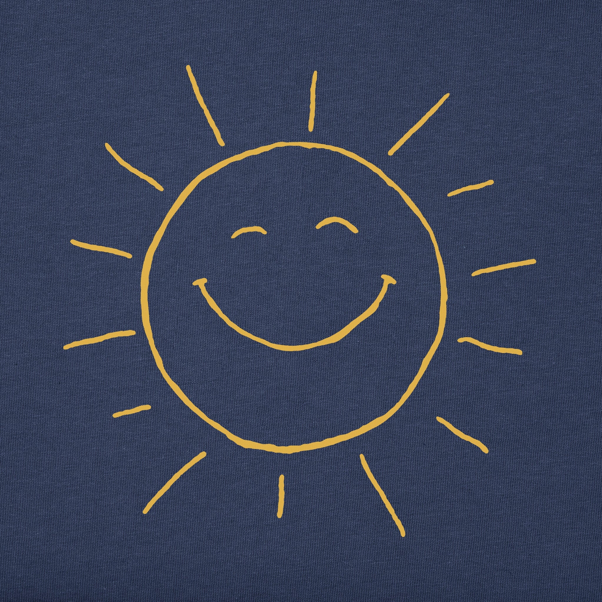 Men's Quirky Smiling Sun Simply True Fleece Crew