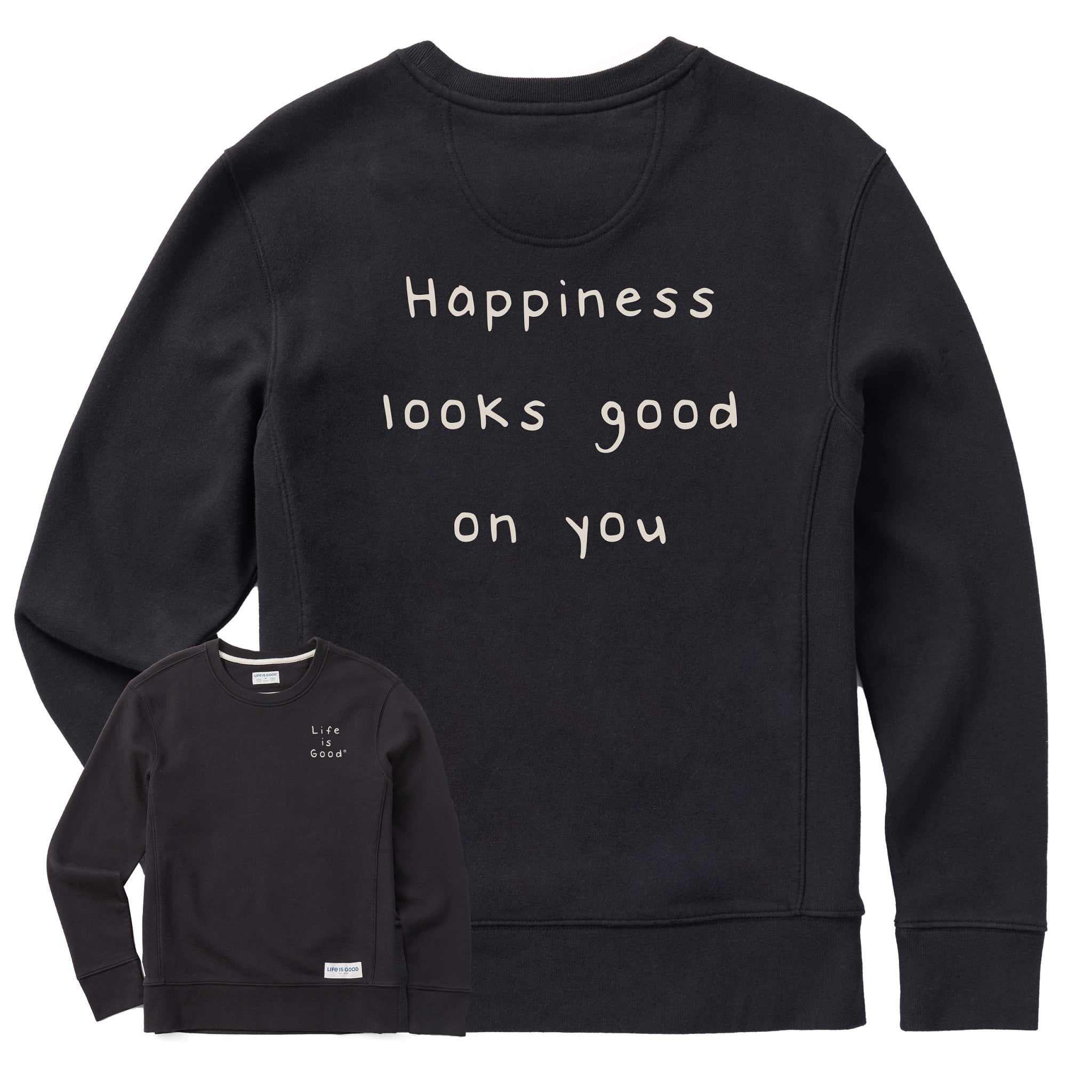 Women's Happiness Looks Good on You Simply True Fleece Crew