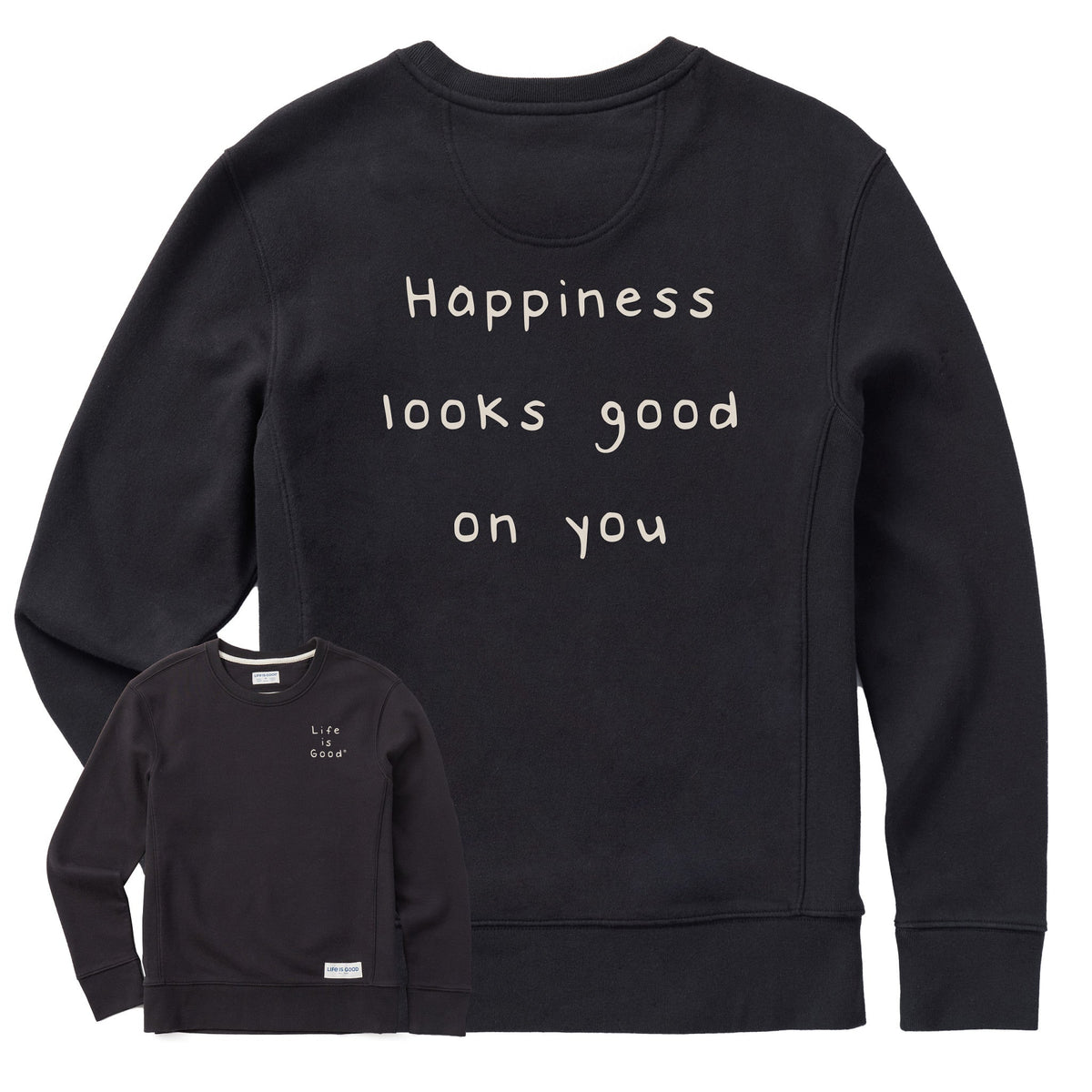 Women's Happiness Looks Good on You Simply True Fleece Crew