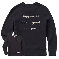 Women's Happiness Looks Good on You Simply True Fleece Crew