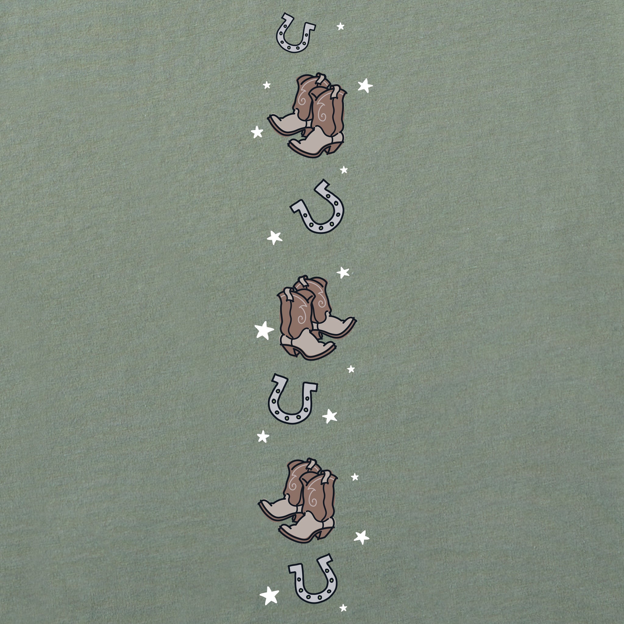 Women's Giddy Up Boots Long Sleeve Crusher Boxy Tee