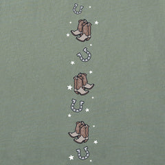Women's Giddy Up Boots Long Sleeve Crusher Boxy Tee