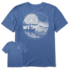 Men's Don't Stop Fishing Scene Short Sleeve Crusher Tee