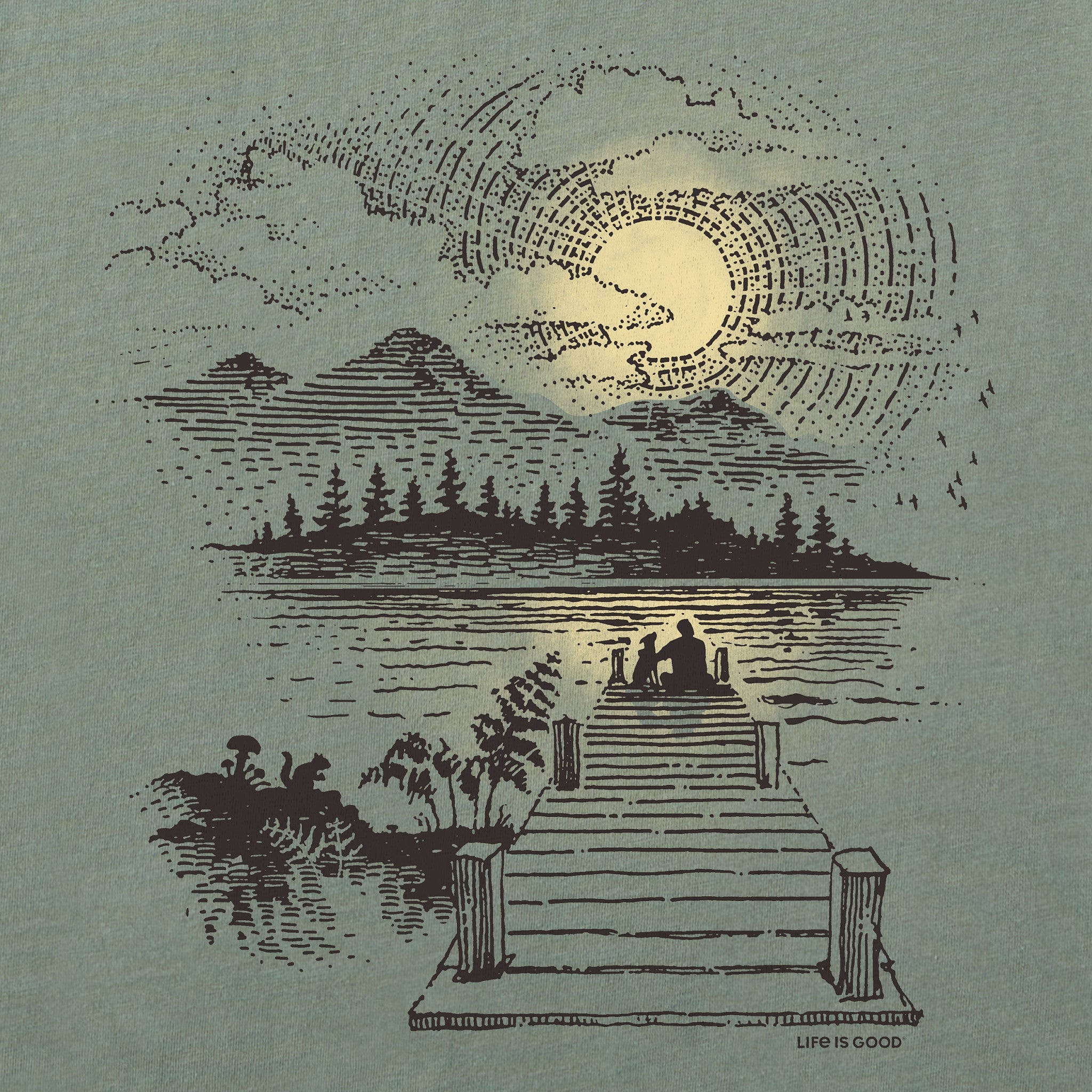 Men's Dock Sunset M Short Sleeve Tee