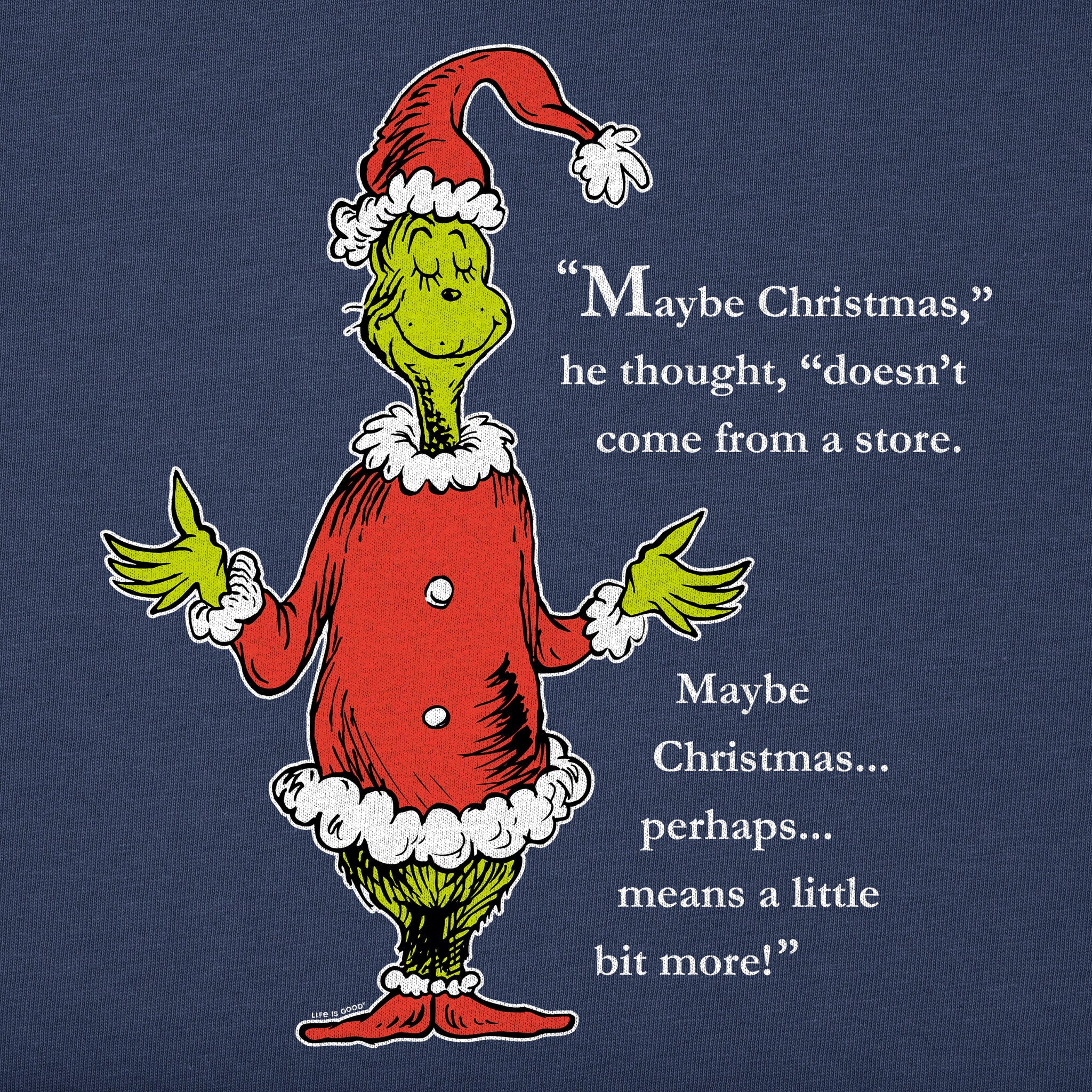 Women's Grinch Meaning of Christmas Long Sleeve Crusher Tee