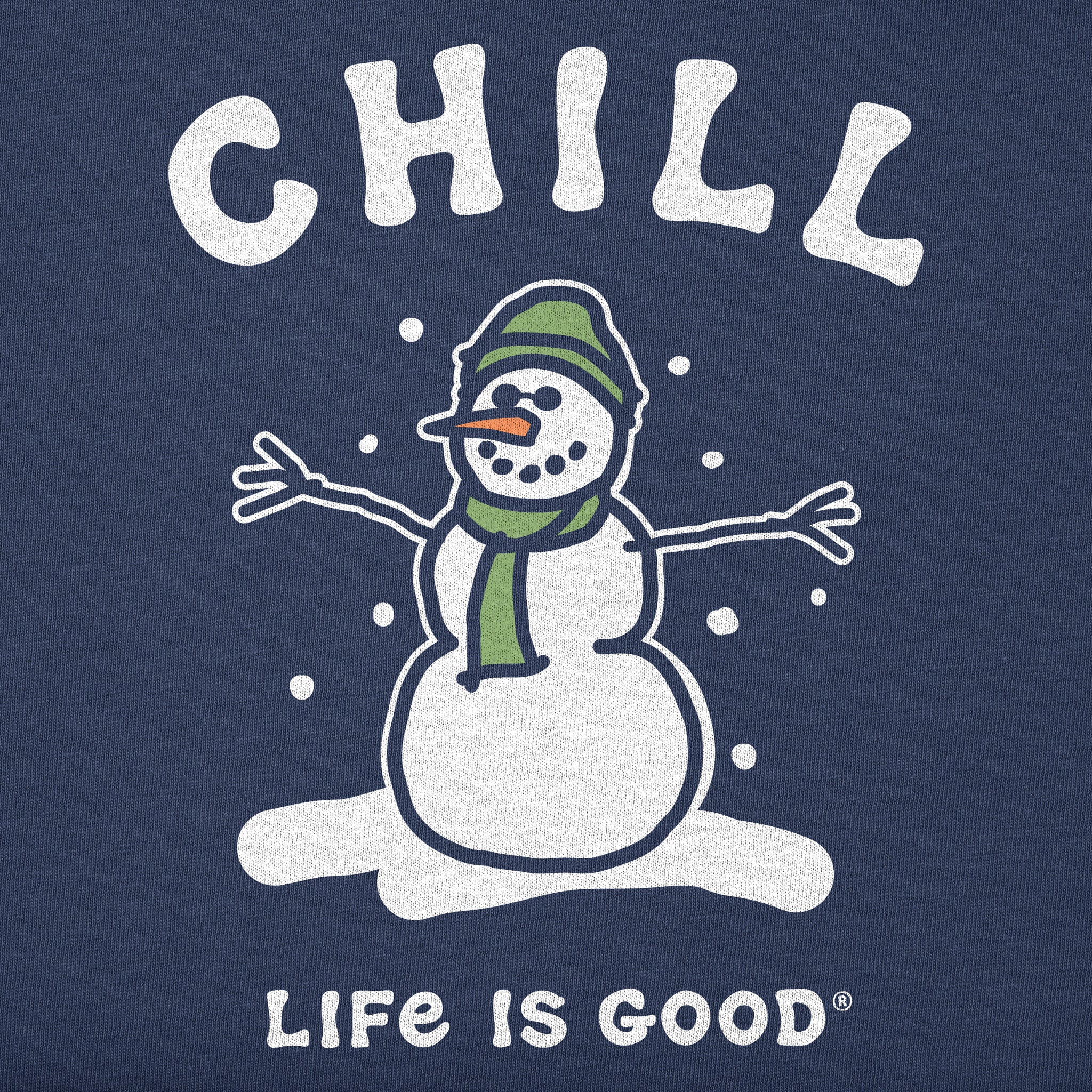 Women's Chill Snowman Long Sleeve Crusher Tee