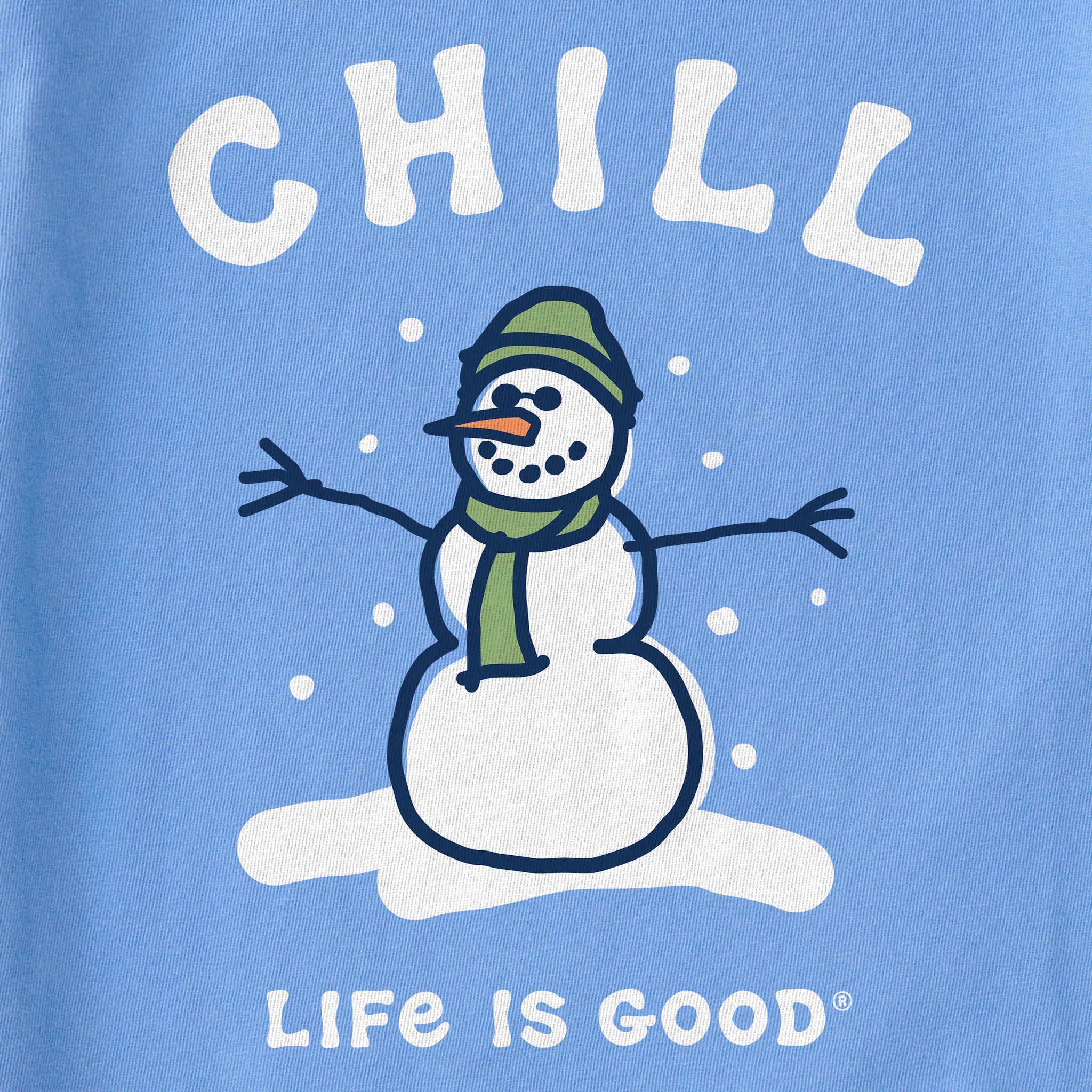 Women's Chill Snowman Long Sleeve Crusher Tee
