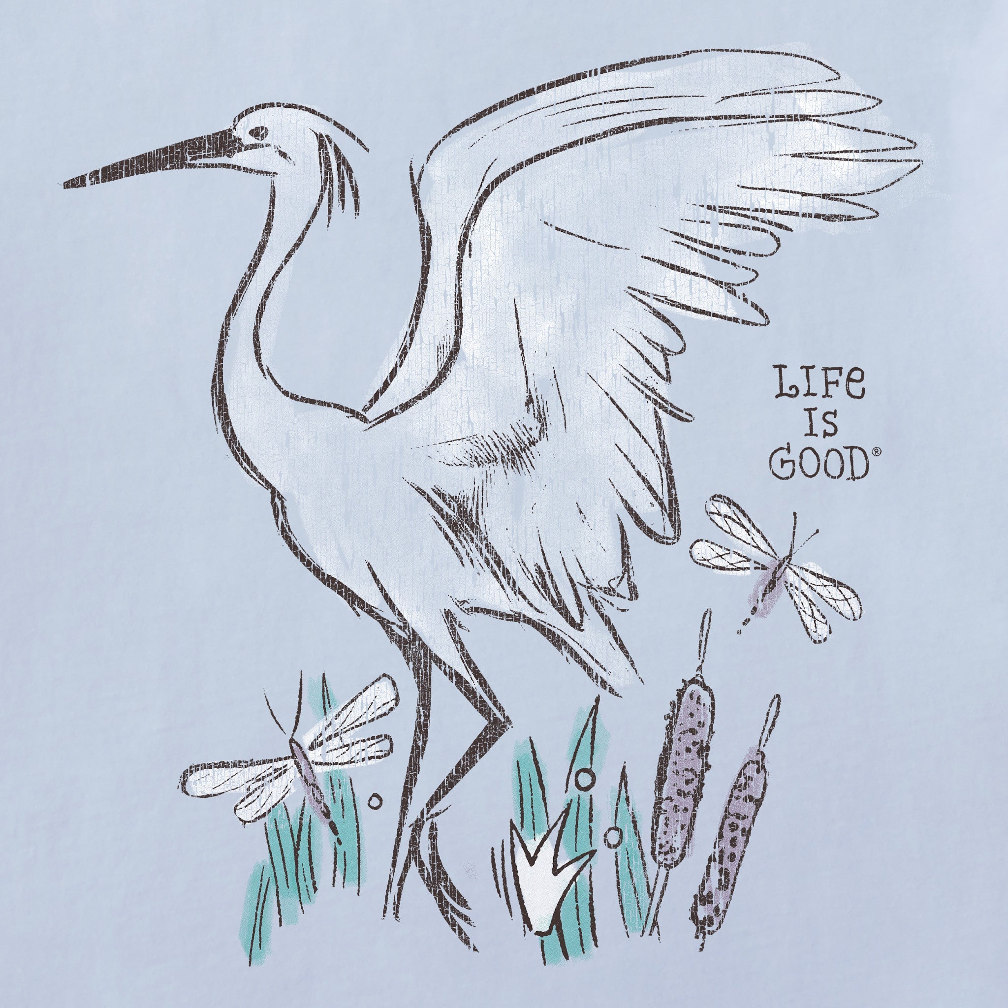 Women's Egret Short Sleeve Crusher Tee