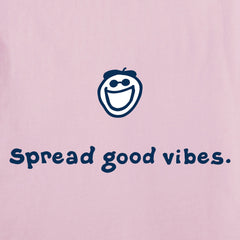 Women's Jake Spread Good Vibes Short Sleeve Crusher Tee