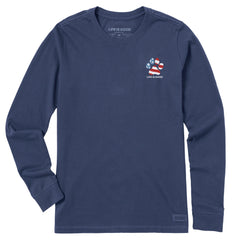 Women's Americana Rescue Paw Long Sleeve Crusher Tee