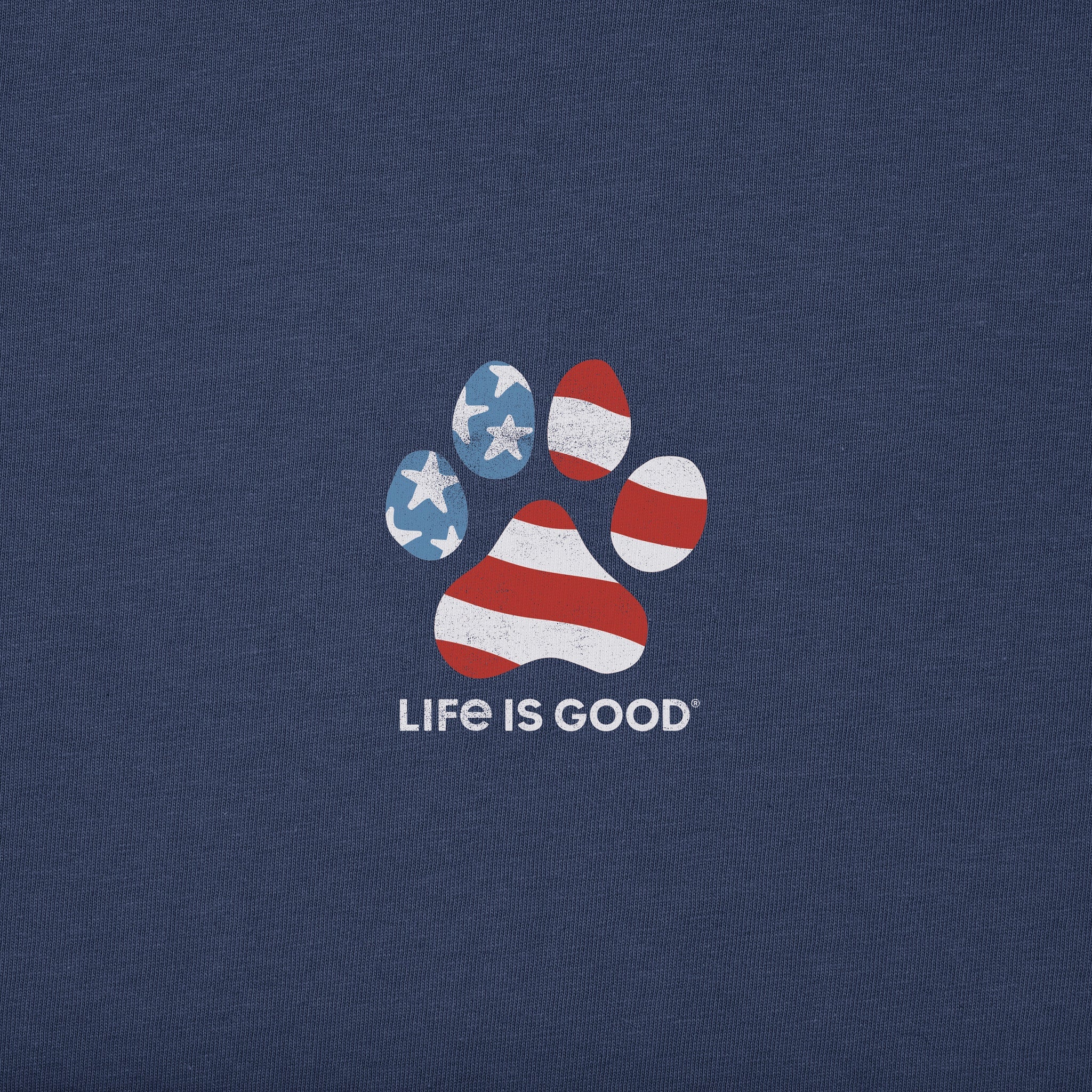 Women's Americana Rescue Paw Long Sleeve Crusher Tee