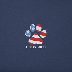Women's Americana Rescue Paw Long Sleeve Crusher Tee