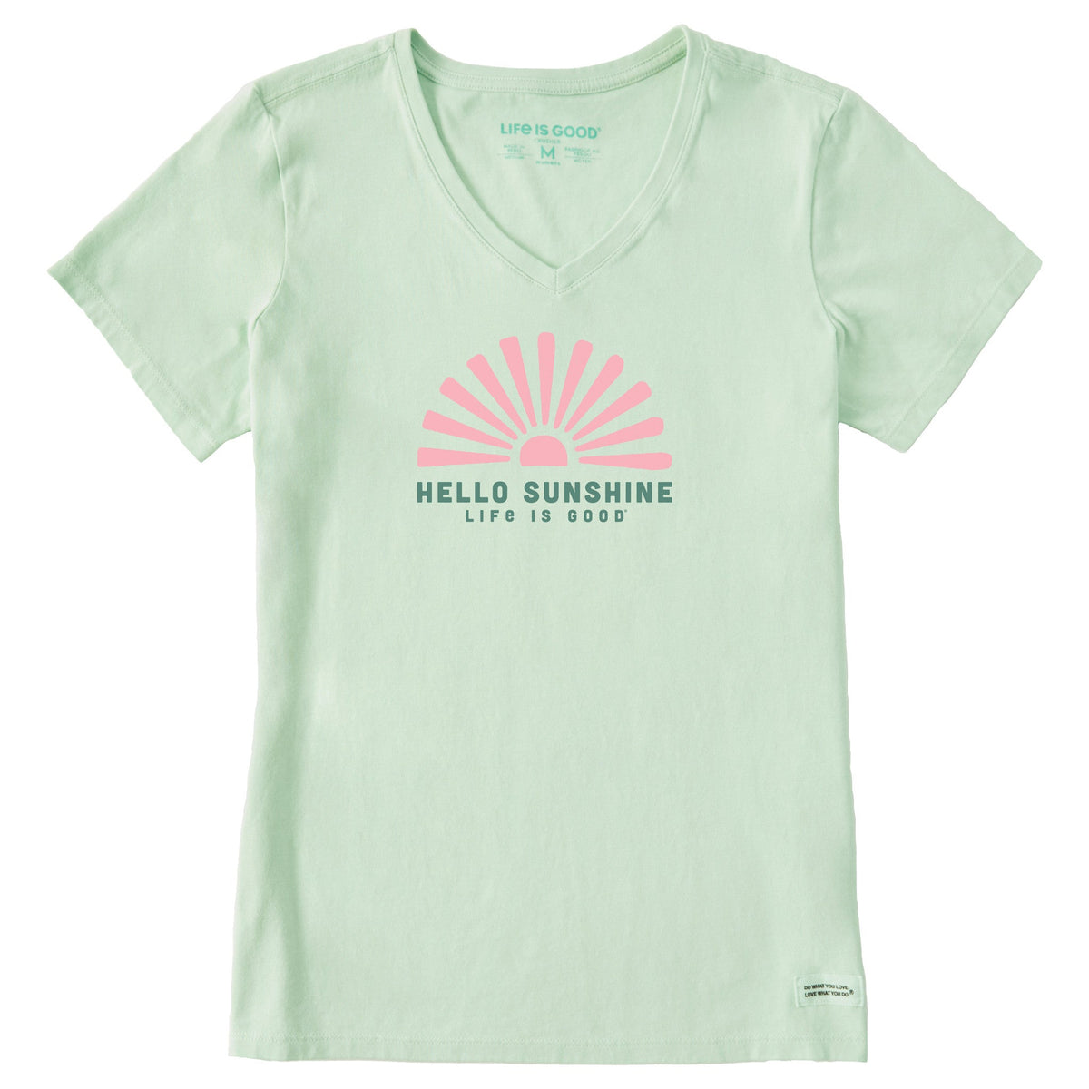Women's Hello Sunshine Sun Short Sleeve Crusher Vee