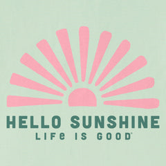 Women's Hello Sunshine Sun Short Sleeve Crusher Vee