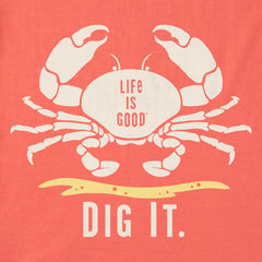 Women's Dig it Crab Short Sleeve Tee