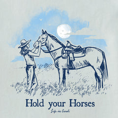Women's Hold Your Horses Cowgirl Short Sleeve Tee