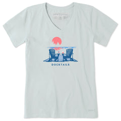 Women's Docktails Adirondacks Short Sleeve Crusher-LITE Vee