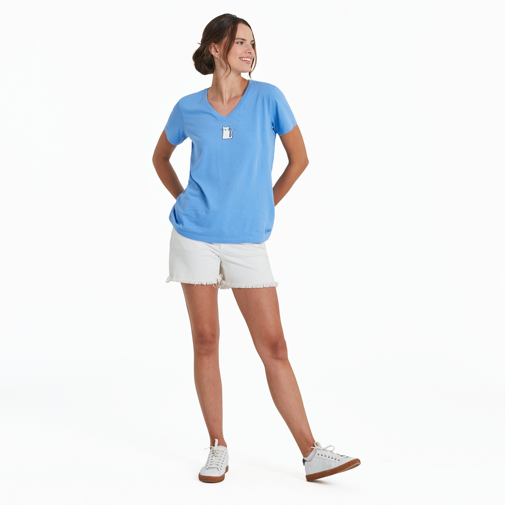 Women's Kitty Short Sleeve Vee