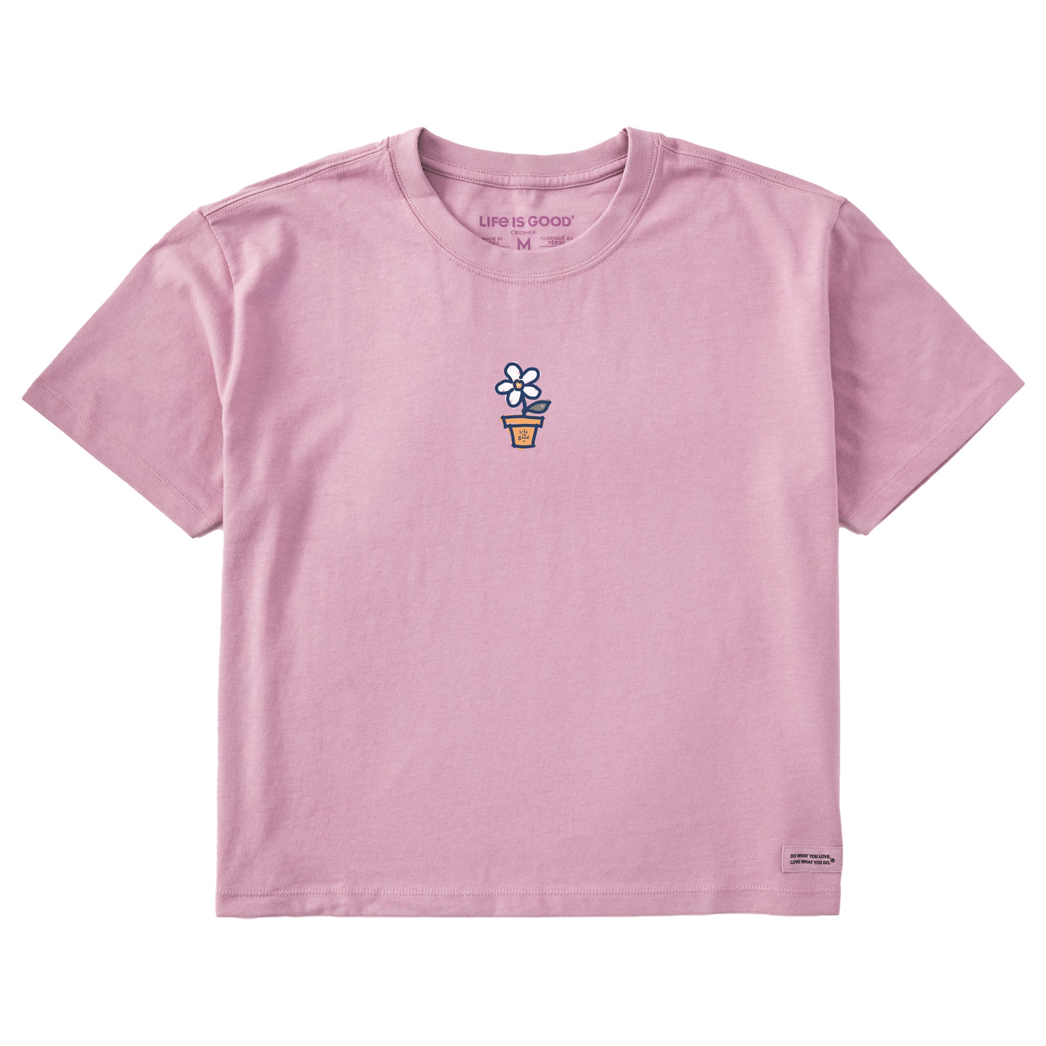 Women's Flower Pot Short Sleeve Crusher Boxy Tee
