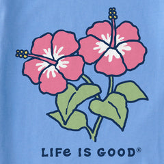 Women's Hibiscuses Short Sleeve Crusher Boxy Tee