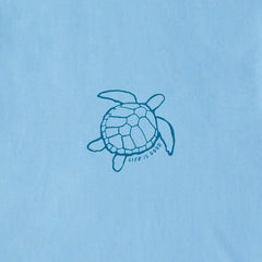 Men's Macro Micro Sea Turtle Oceanscape Short Sleeve Crusher Tee