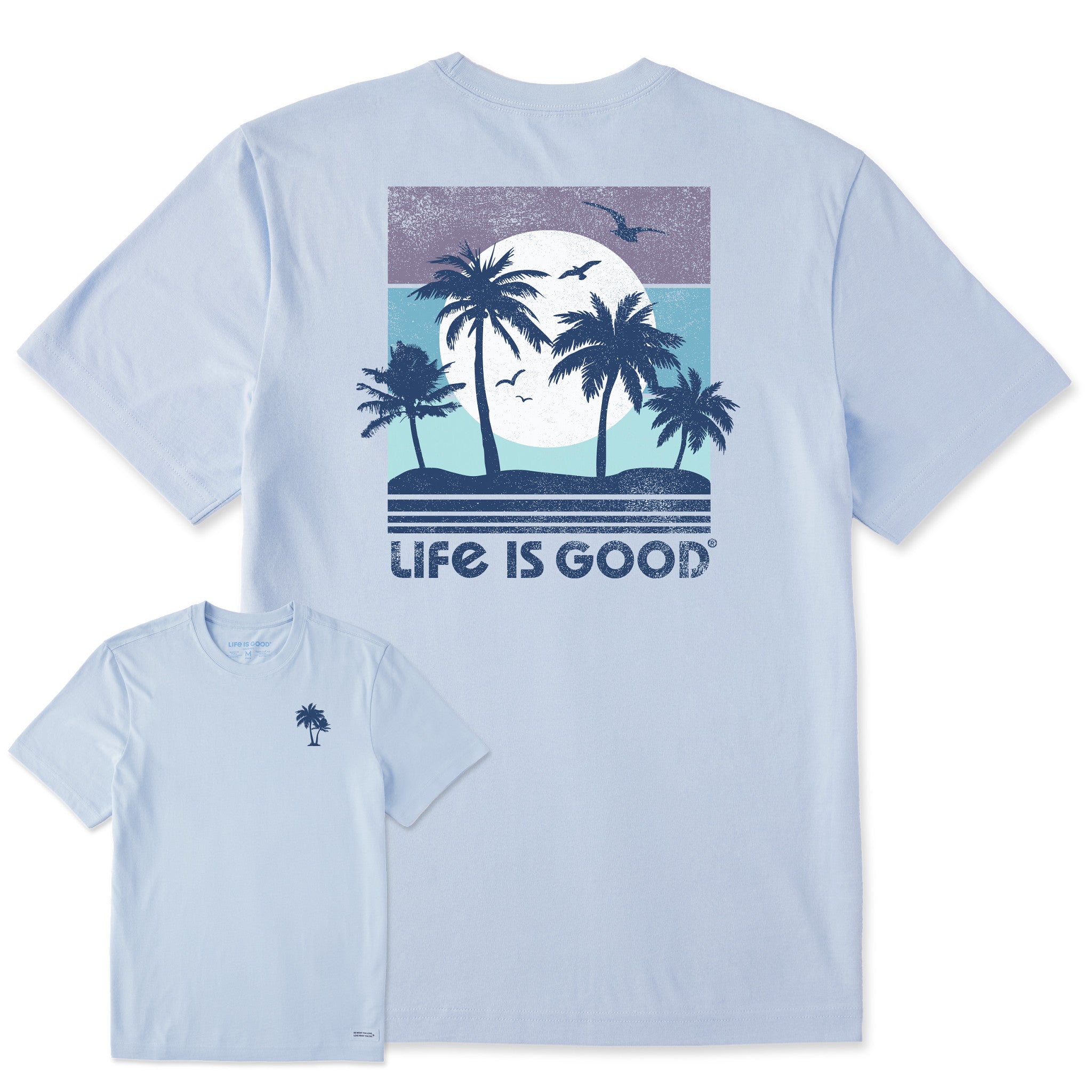 Men's Beachy Palms Short Sleeve Crusher Tee