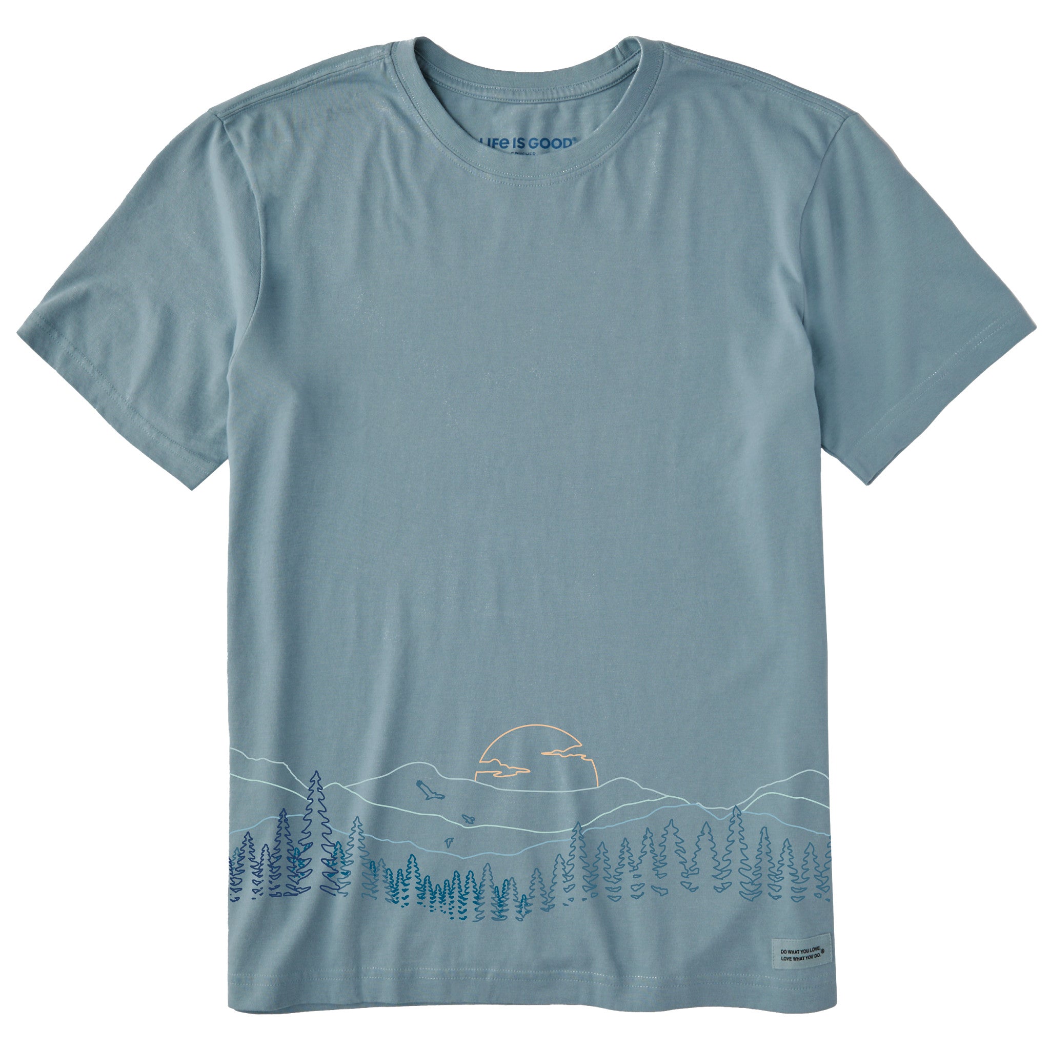 Men's Mountain Tree Landscape Short Sleeve Crusher Tee