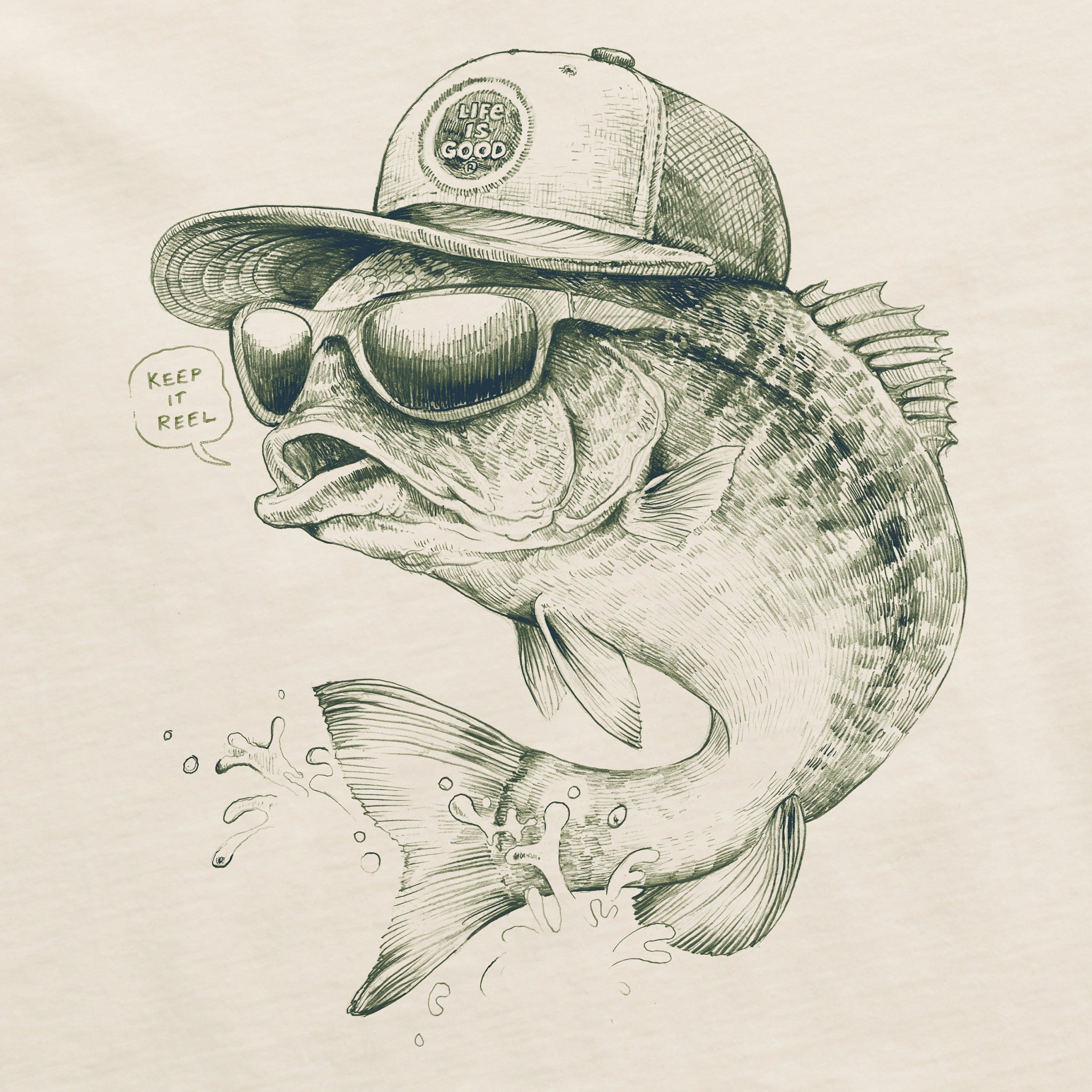 Men's Keep it Reel Short Sleeve Crusher Tee