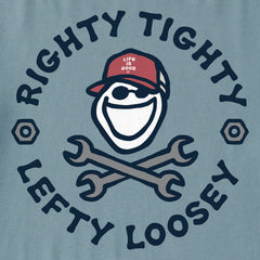 Men's Righty Tighty Lefty Loosey Short Sleeve Crusher Tee