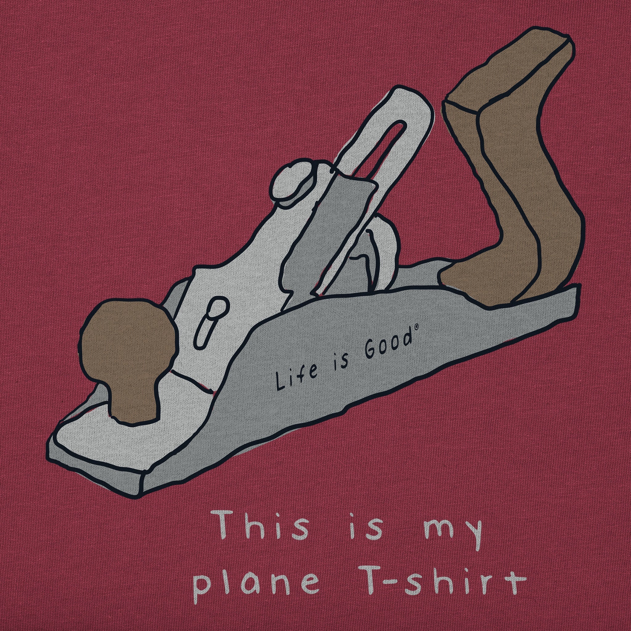 Men's Plane T-Shirt Short Sleeve Tee