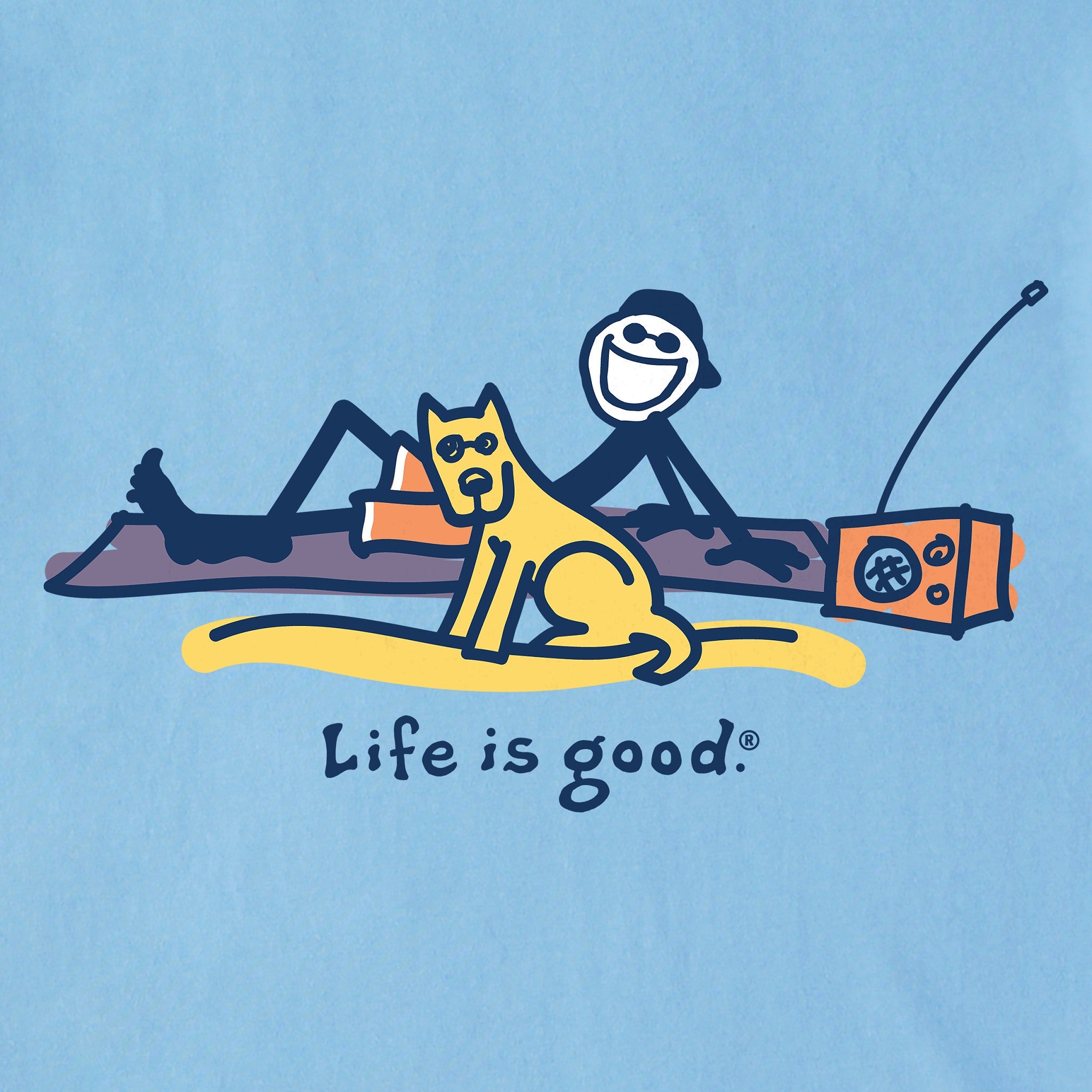 Men's Jake and Rocket Beach Day Short Sleeve  Tee