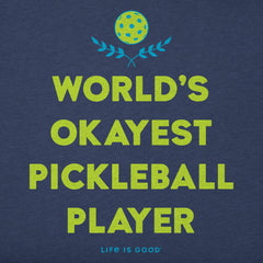 Men's World's Okayest Pickleball Player Short Sleeve Tee