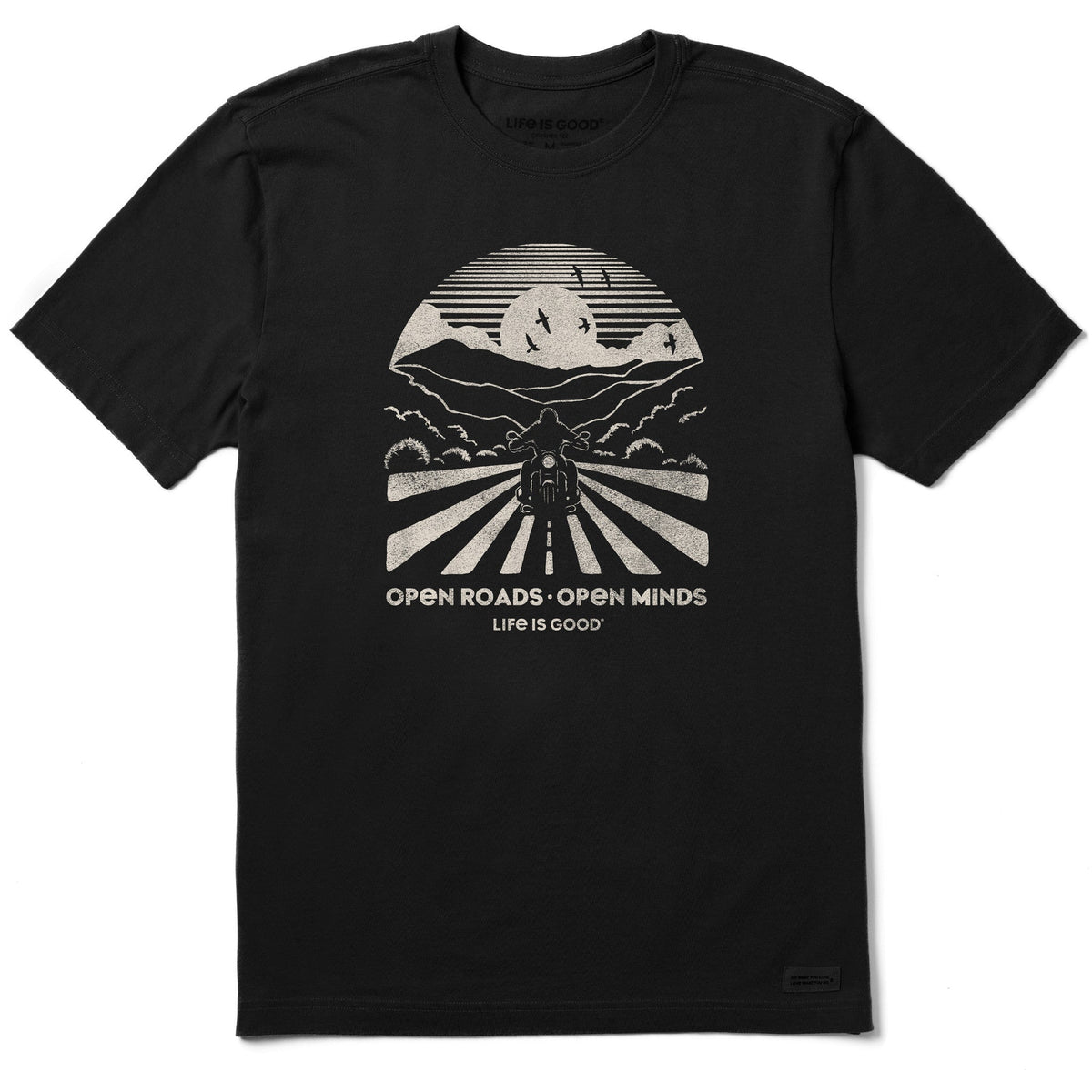 Men's Open Roads  Motorcycle Short Sleeve Crusher-LITE Tee