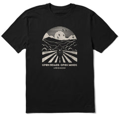 Men's Open Roads  Motorcycle Short Sleeve Crusher-LITE Tee