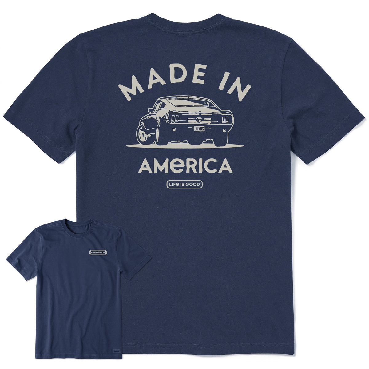 Men's Made in America Legendary Muscle Car Short Sleeve Crusher-LITE Tee