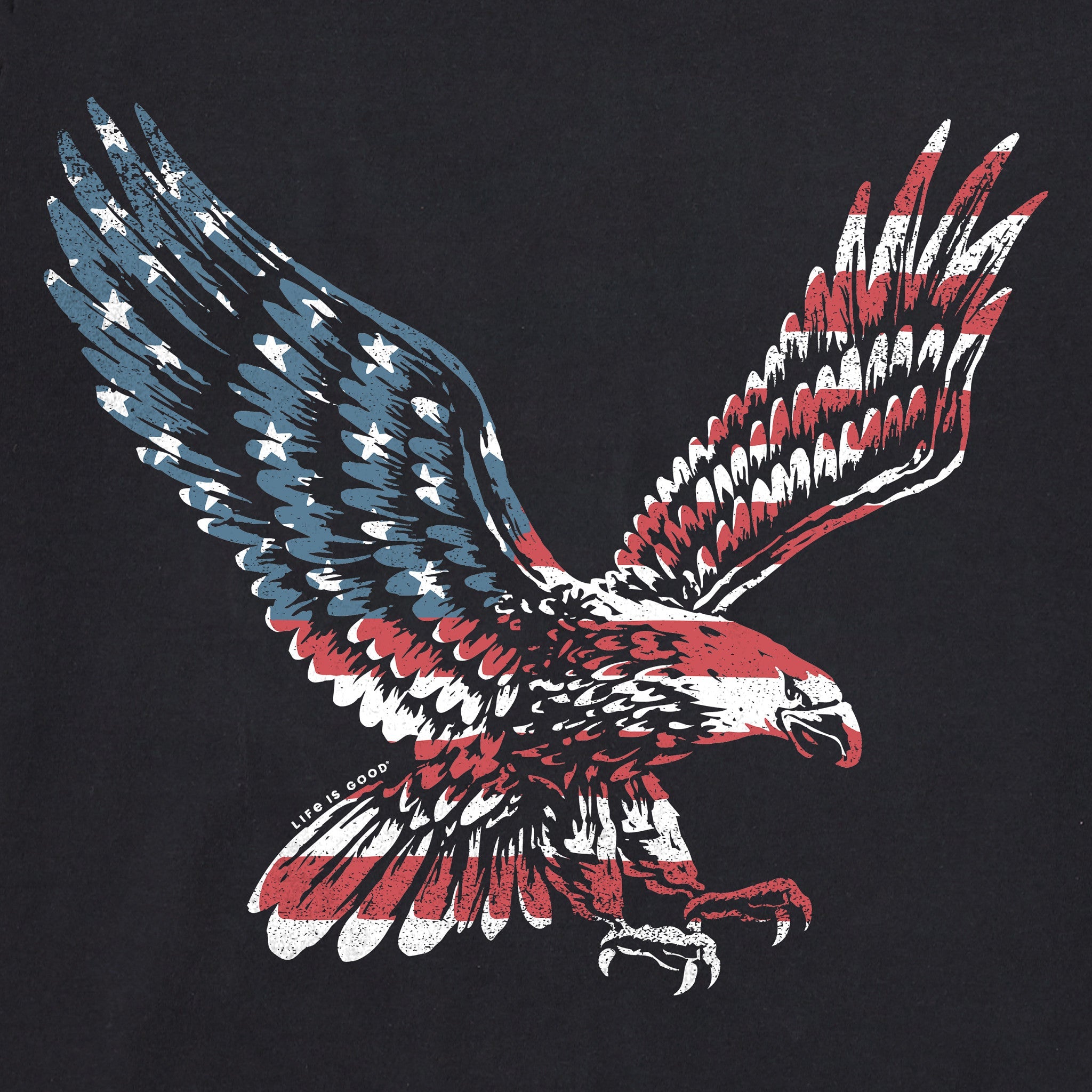 Men's Eagle Flag Short Sleeve Crusher-LITE Tee