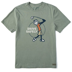 Men's Jake Golf Drive Safely Short Sleeve Crusher-LITE Tee