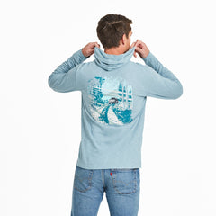 Men's ATV in the Woods Textured Slub Hoodie