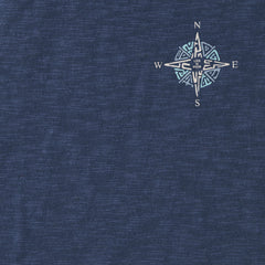 Men's Tribal Compass Textured Slub Hoodie