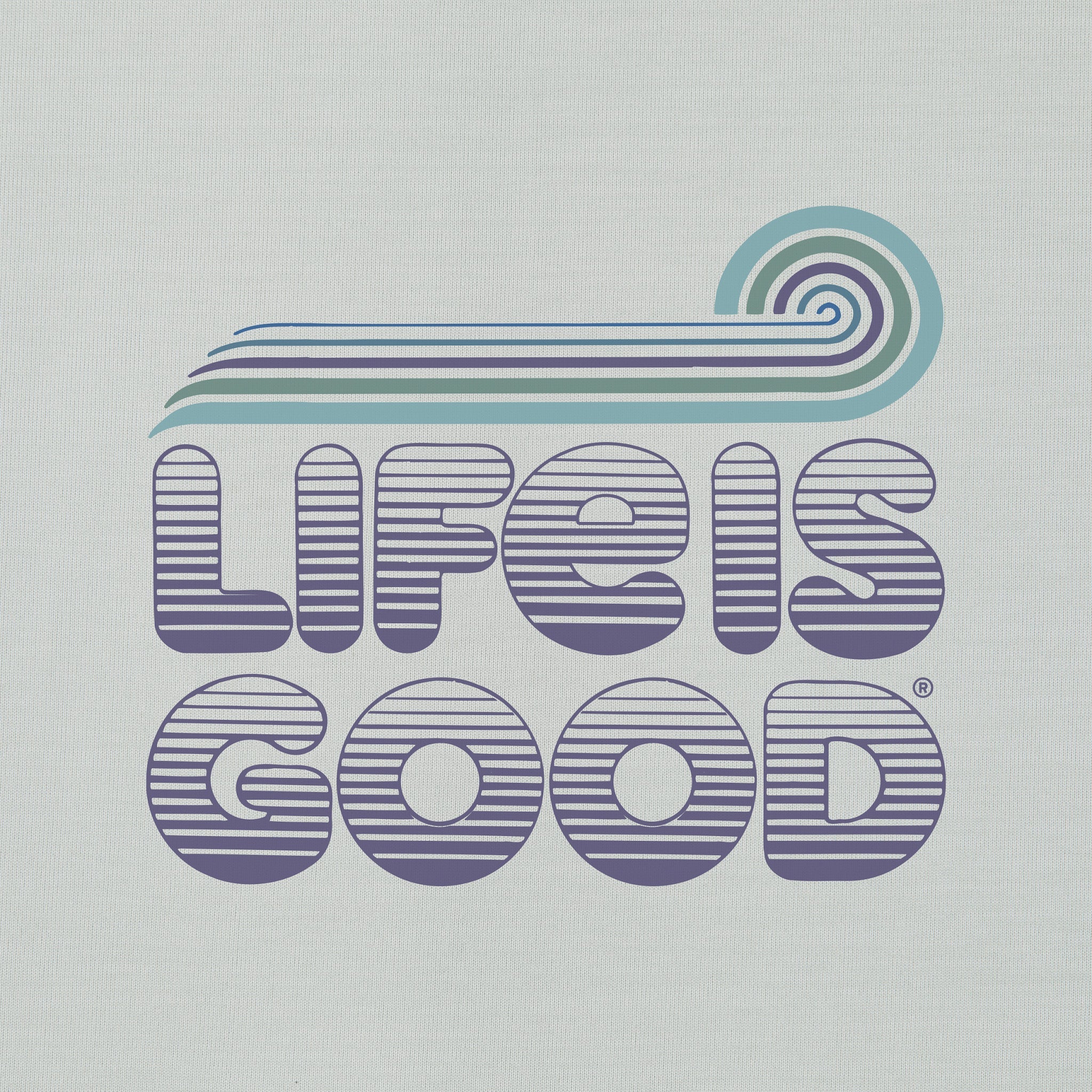 Men's Wave Life is Good Short Sleeve Sun Crusher Tee
