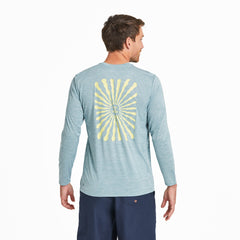 Men's Radiating Sun Long Sleeve Sun Crusher Tee
