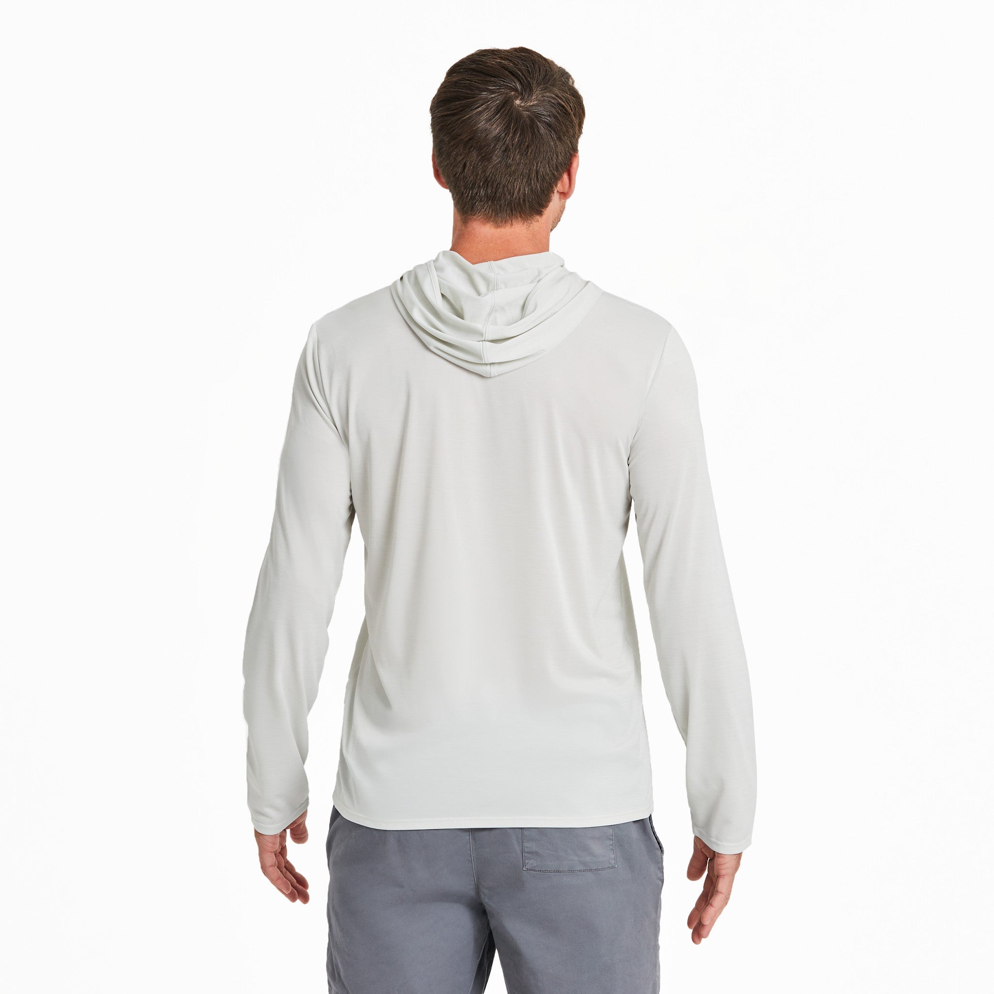 Men's Life is Good Outdoor Co. Dog Scene Long Sleeve Sun Crusher Hoodie